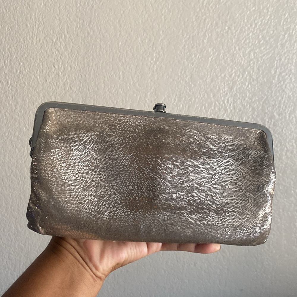 Hobo original Lauren double frame soft leather wallet